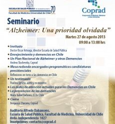 Seminario “Alzheimer: Una prioridad olvidada”